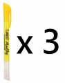 BIC 法國BIC - Marking可擦掉螢光筆 黃色 x 3枝