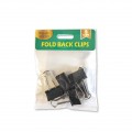 Hernidex 32mm WH-002長尾夾(黑色) - 5件裝