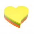 INFO #5823-39 四色螢光 - 心形 Sticky Notes