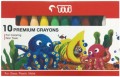 TITI - #PRC-10 10色PREMIUM CRAYON紙盒裝蠟筆