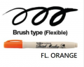 雅麗牌 - EPF-F 幼身毛筆咀 水筆 螢光橙色