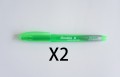 Double A - 螢光筆(筆形) - 螢光綠 x 2枝