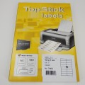 TOPSTICK - 打印標籤 T4462 / 16格 / 100張 白色 永久性 105 X 37 mm